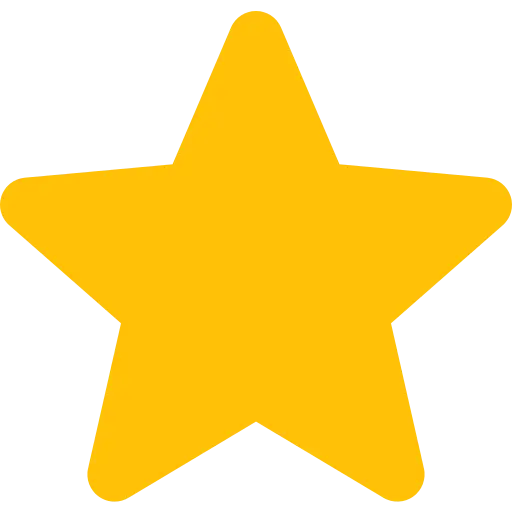 Bright yellow star icon representing premium 5/5 customer ratings and glowing reviews for Jounza Beauty Cream